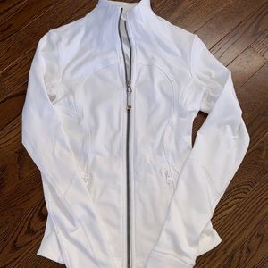 Lululemon white zip up